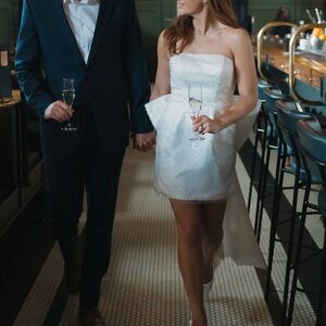 Untamed petals bridal Kane bow dress